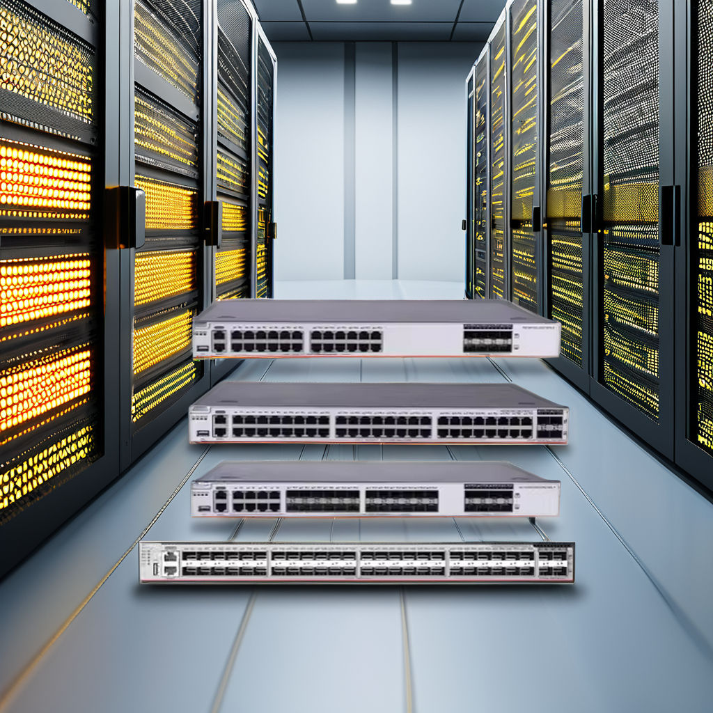 Customized Size 10/100/1000Mbps 48 Port 10 Gbps 10 SFP Data Center Switch CE6863E-48S6CQ CE6863E-48S6CQ-B CE6863E-48S6CQ-F