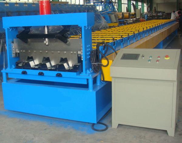 Quality Automatic Floor Deck Roll Forming Machine , Steel Rolling Machine High Efficiency for sale