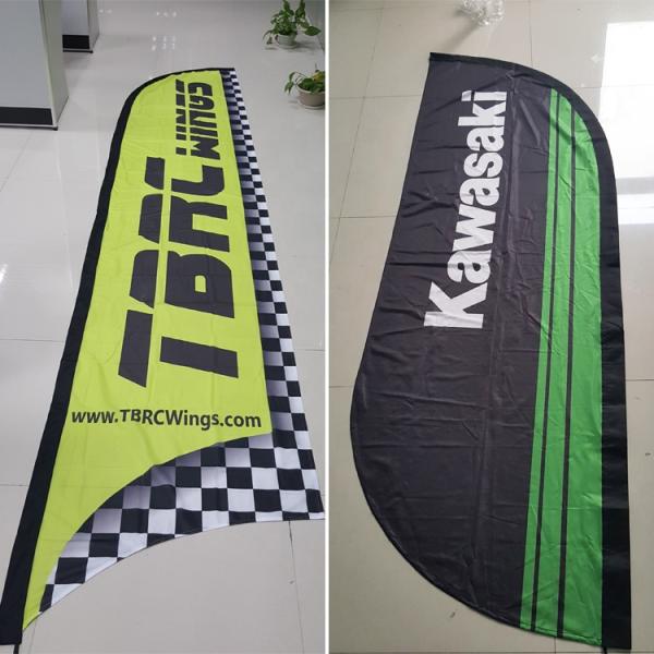 Seasonal 100% Polyester 12ft Custom Feather Flag Aluminium Fiberglass Pole