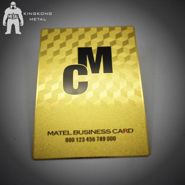 Quality Gold Membership VIP Metal Business Card VIP Card Made By Stainless Steel CR80 for sale