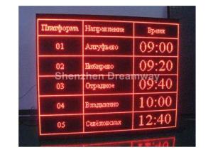 China 1R PH10 Outdoor Epistar LED Moving Message Display Showing Time For Bus Station wholesale