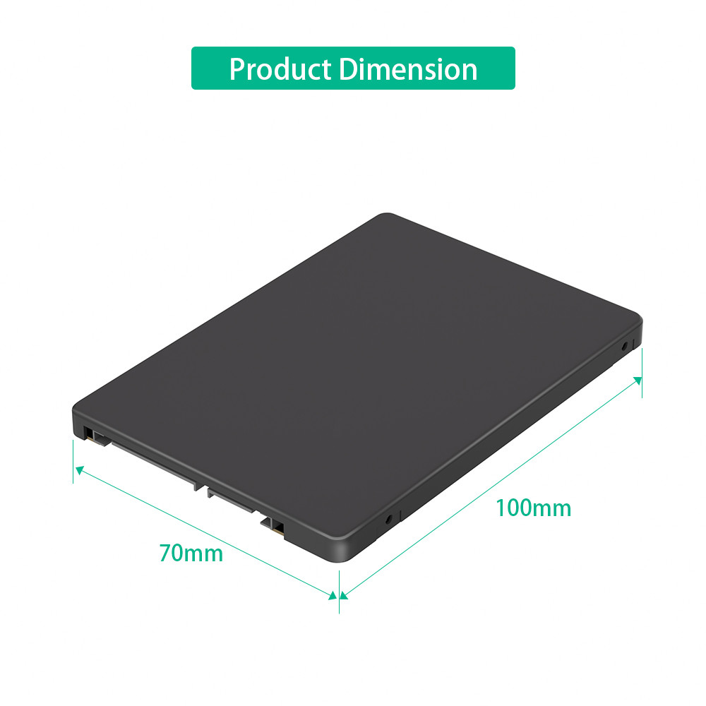 Full-size NGFF M.2 B Key/mSATA SSD to 2.5 SATA3 Adapter 2 in 1 with Plastic Enclosure