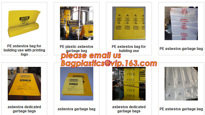Heavy Duty Construction Plastic Asbestos Bag Waste Bag,Heavy Duty Disposal Polythene bags For Asbestos Removal BAGEASE