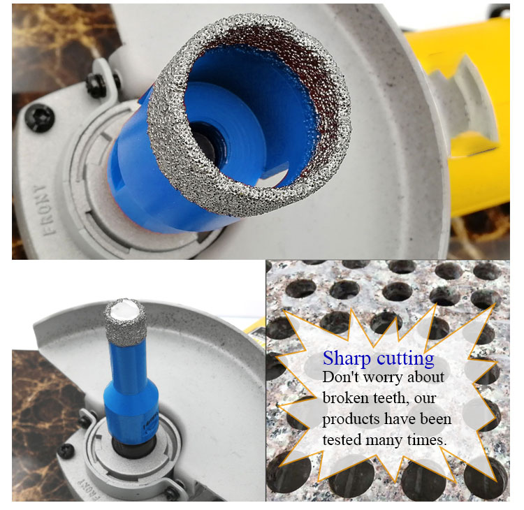 5-180mm Vacuum Brazed Diamond Crowns Core Drill Bit Hole Saw Diamond Hole Cutter For Marble Stone Porcelain Tile