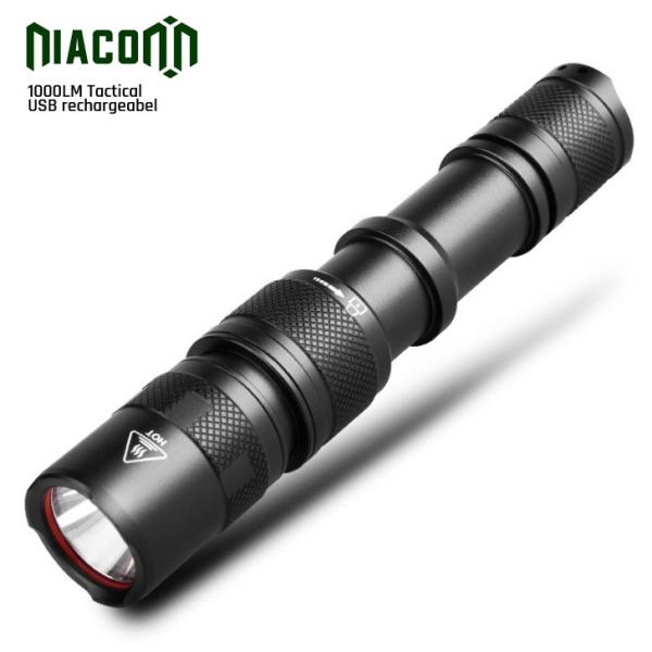 Quality High Brightness Tactical Led Flashlight USB Rechargeable Cree Xml 10w Tactical Torch for sale