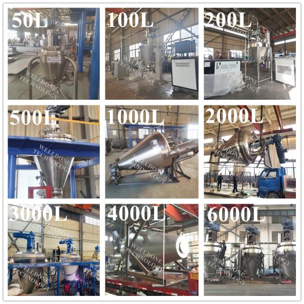 High Efficient Fast Drying Speed GMP Standard Vacuum Conical Dryer