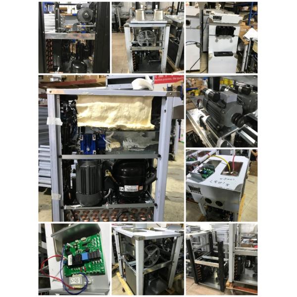 36-38l Commercial Table Top Ice Cream Machine 3 Flavor Commercial Frozen Custard Machine