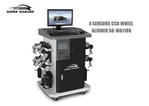 Car Four Wheel Alignment Machine / CCD Wheel Aligner For Garage