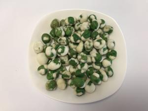 China Wasabi Flavor Green Peas Snack Wheat Flour Coated Crispy Green Peas Snacks wholesale