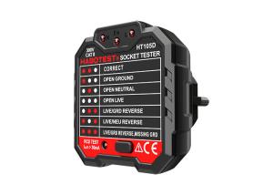 China HT105D Electrical EU Plug Socket Tester 48V - 250V Circuit Breaker Finders Voltage Detector wholesale