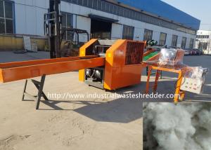 China Rebonded Foam Rag Cutting Machine Connect With Opener Machine Open Pieces Into Fiber wholesale