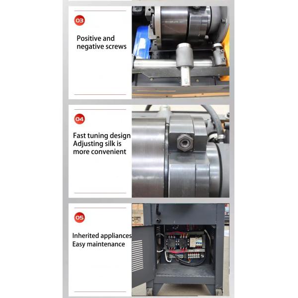 Threading CDRG45 Automatic Steel Rebar Thread Rolling Machine for Structural Projects in Construction Projects