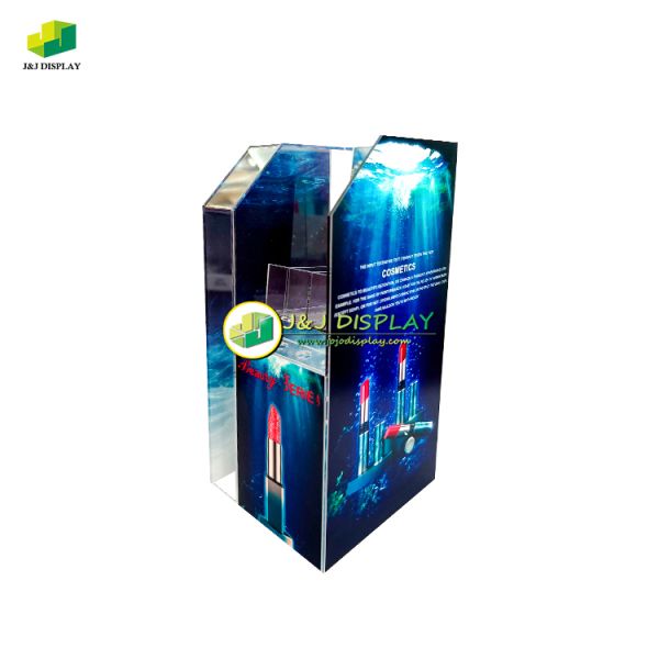 Home Shaped Acrylic Display Rack Customized for Supermarket Exhibition