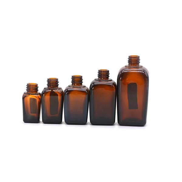 Quality 20ml Square Amber Bottle for sale