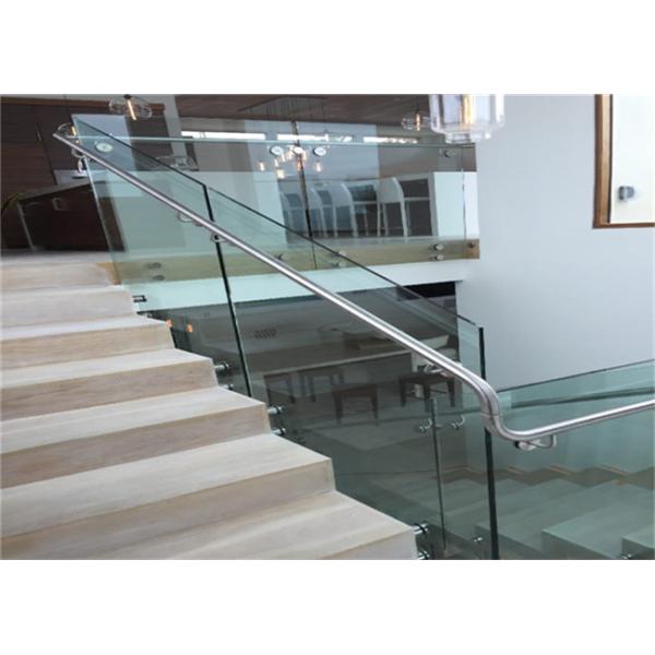 Standoff Frameless Glass Deck Railing Systems , Frameless Glass Balcony Railing