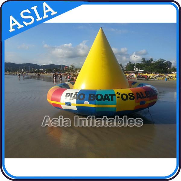 Quality UL Approval 4m Floating Spin Inflatable Boats / Water Discoboat For Water Game for sale