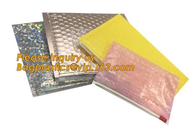 Cosmetic Slider Zip lockk Bubble Bags Bubble Slide Pouch,Zip lockk esd bubble bag bubble packaging wrap cosmetic pouch slide