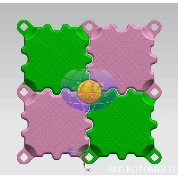 Rotomolded Marine Plastic Dock Floating Pontoon , Roto Molded Plastic Products