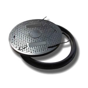 Sewage Cap FRP Manhole Cover Impact Resistant 400 * 400mm For High Traffic Area