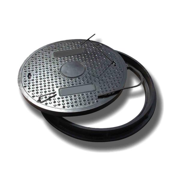 Quality Sewage Cap FRP Manhole Cover Impact Resistant 400 * 400mm For High Traffic Area for sale