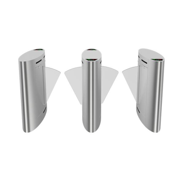 Quality Quick Pass Hands Free Flap Barrier Slim Speed Gate Turnstile With Face Recognition for sale