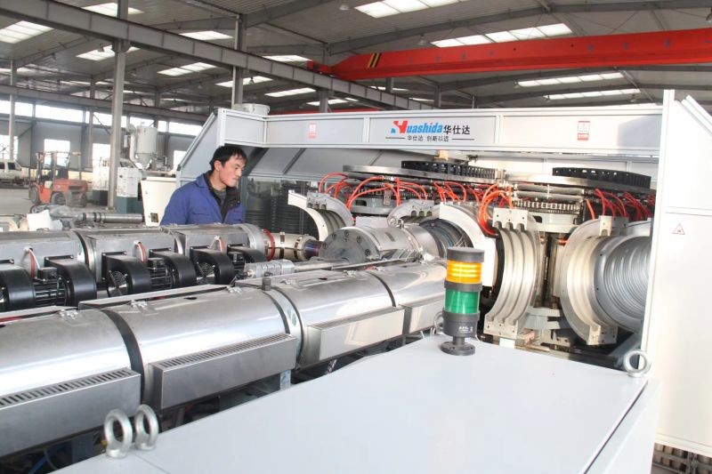 HDPE Hollow Wall Corrugated Pipe Extruder Machine Production Line 20mm-1200mm