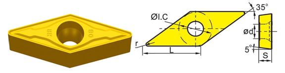 VBMT110202,VBET160404,VBGT160408,VBGT110302,Multi Color Tungsten Carbide Inserts Table Cutting And Easy Chip Breaking