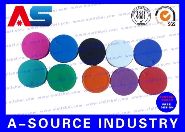 Quality Plain  Vial Glass Bottle Caps  Flip Off Lids For Serum Vials Various Colours custom made for sale