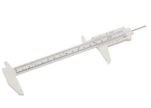 China CE Microblading Plastic Vernier Calipers Eyebrow Tattoo Measuring Calipers wholesale