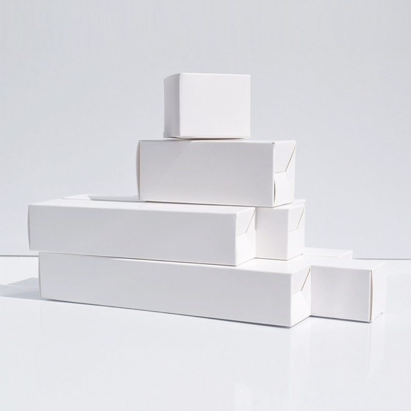 Custom Order Accepted Empty White Folding Cardboard Gift Box with Own Logo