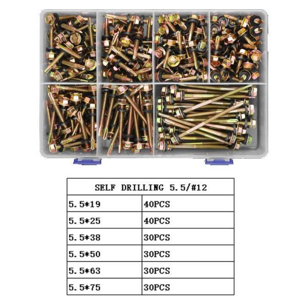 Various Specifications Self Drilling Screws Packaged In Plastic