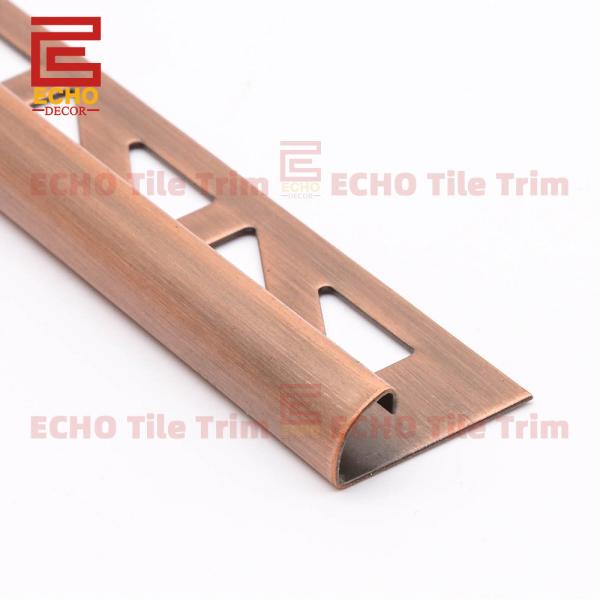 Quality Vintage 1 4 Round Edge Tile Trim Wall Tile Corner Bead Bronze for sale