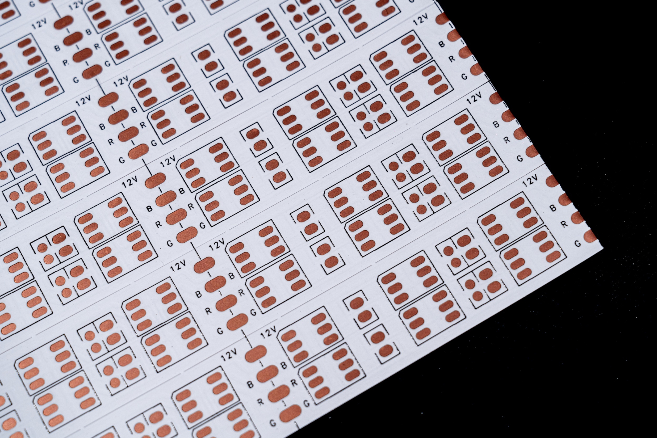 Factory FPCB for Led strip circuit board Double Layer LED Strip FPC Board& 240mmx500mm FPCB&5050 Copper foil RGB Double row line