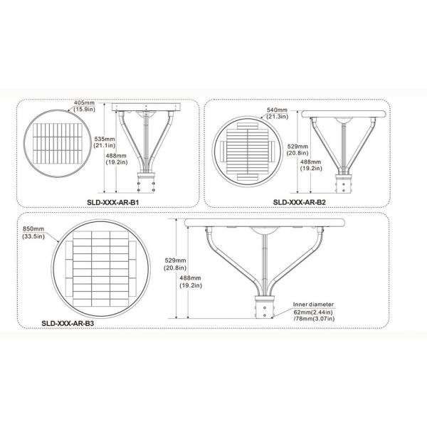 Solar LED Lights for Fence Post Tops