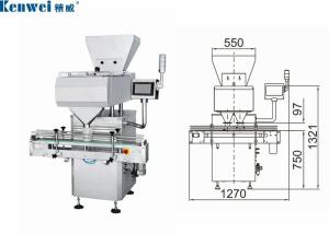 China 800W Dual Channel Tablet Capsule Counting Machine 4000Pcs/Min wholesale