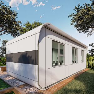 China Customizable LED Prefabricated Capsule Office with Aluminum Alloy Floor wholesale