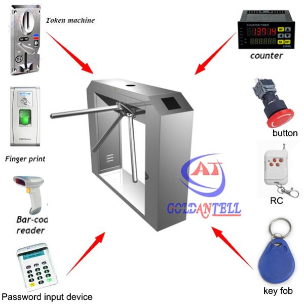 Tripod Access Control Turnstiles Gate / safety pedestrian barrier gate