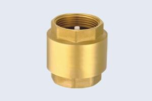 China PN10 / 232Psi Brass Spring Check Valve With Plastic Disc wholesale
