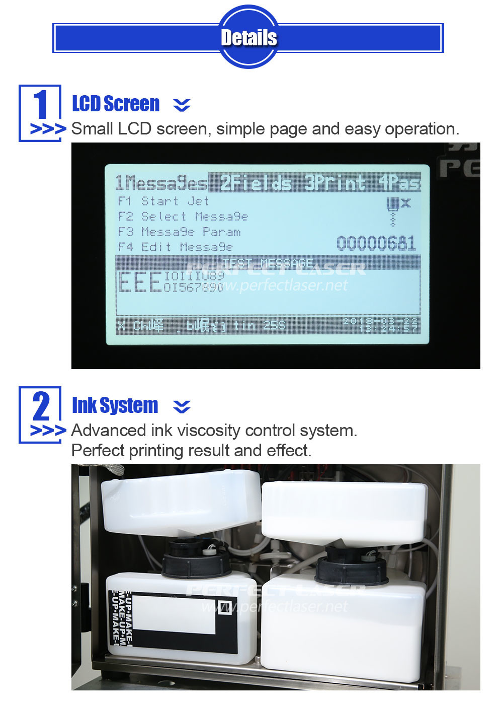 Automatic Ink Viscosity Control System 120W 384 M / Min Printing Speed