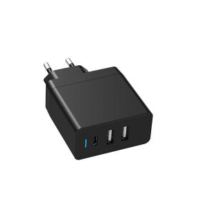China 3 ports usb wall mobile adaptor PD 45W smart power delivery laptop quick charger on sale