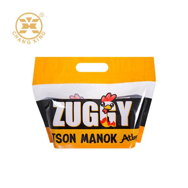 Quality Customized Roasted Chicken Packaging Grease Proof Plastic With Zipper for sale