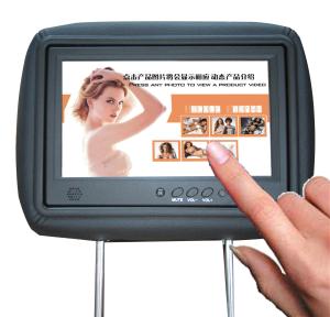 Patented 4G Lte Car Seat LCD Screen 10.1'' 500cd/m2 Brightness SD Card USB2.0 Input