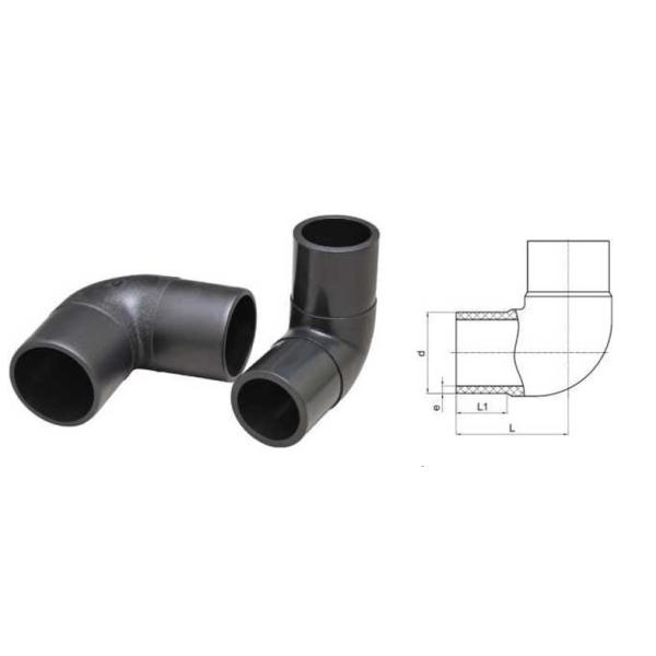 SDR11 SDR17 SDR17.6 DN63-DN450 PE 90 Degree Spigot Elbow