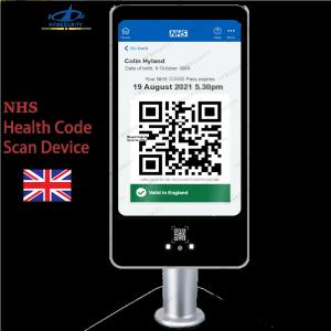 RA08T NHS Face Health Code Device Face Recognition  Health Code Scan Device