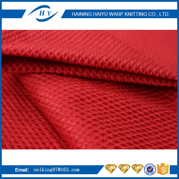 Custom required 100% polyester mesh pineapple velvet fabric with quality