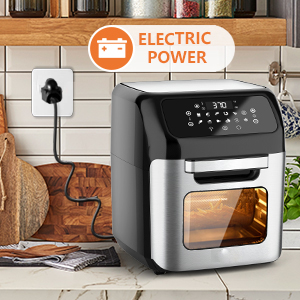 1800W White Air Fryer Ovens 12 Litre Digital Air Fryer Oil Free Wtih Wifi Tuya