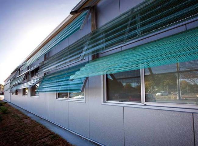 Corrugated Perforated Metal Panels Customized Arbitrary Patterns For Architectural Metal Panels