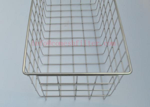Quality 316 l Sterilization Trays Stainless Steel Basket For Surgical Instruments Medical Grade for sale