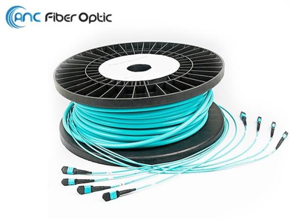 Quality 24F 48F 72F 96F 144F MPO Cable Assemblies MPO To MPO Trunk Cable Assembly for sale