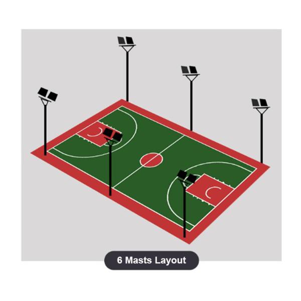 CRI80 500 Watt Led Stadium Lights For Backyard IP65 Waterproof Die Casting Aluminum